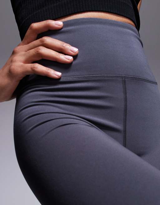 4505 Tall Icon soft touch high waist yoga leggings in iron gray , 3 of 5