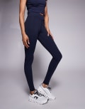 [ASOS] 4505 Tall Icon soft touch wrap waist yoga leggings in midnight navy 14 Midnight Navy