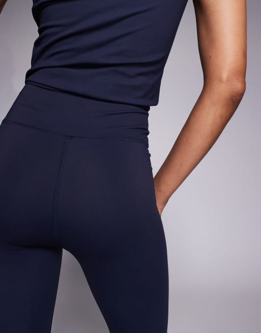 4505 Tall Icon soft touch wrap waist yoga leggings in midnight navy, 2 of 5