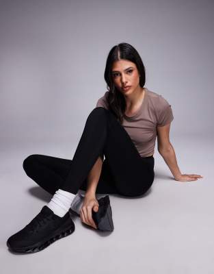 4505 Tall Icon Thermal High Waist Running Leggings In Black