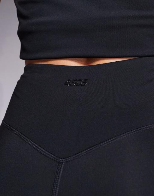 4505 Tall – Icon – Weiche Yoga-Leggings in Schwarz mit Wickelbund, 3 von 5