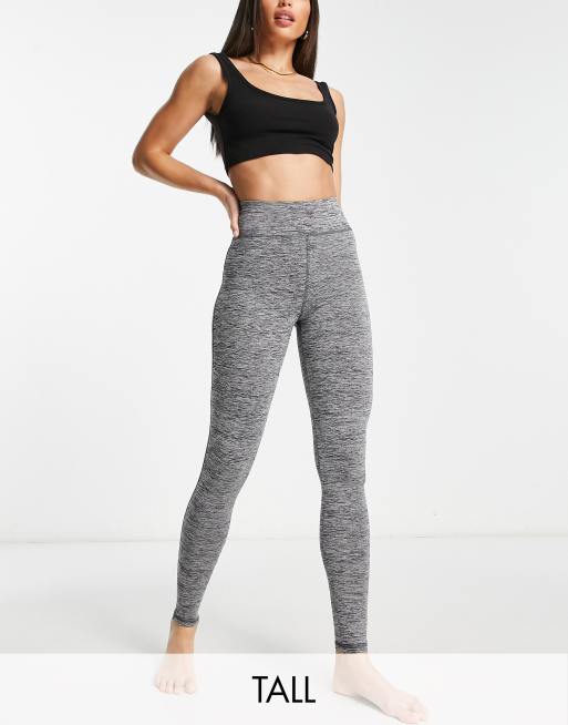 4505 Tall Icon yoga legging in grey marl  