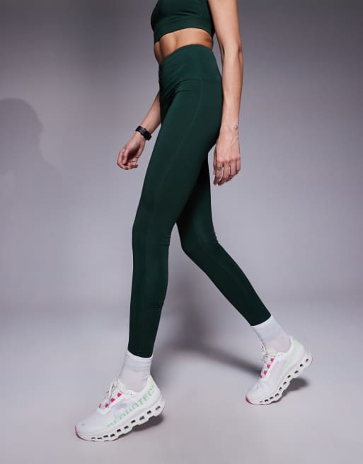 4505 Tall – Lauf-Leggings in Flechtengrün mit hohem Bund und Handytasche mit Reißverschluss, 4 von 5