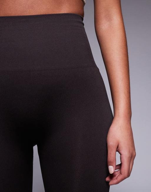 4505 Tall - Leggings da palestra a vita alta senza cuciture marrone cacao , 5 di 5