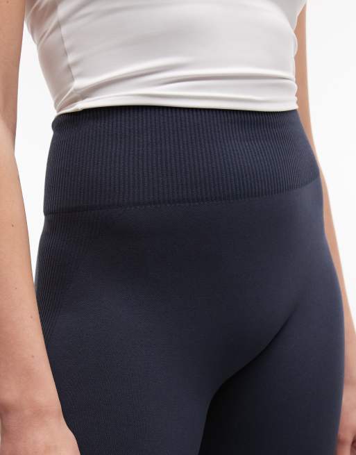 4505 Tall – Nahtlose, figurformende Sport-Leggings in Indigoblau mit hohem Bund, 5 von 5