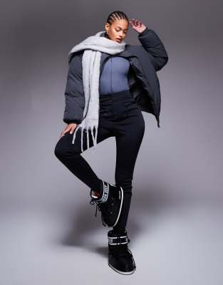 4505 Tall - Pantalon de ski ajusté en tissu imperméable doux - Noir 