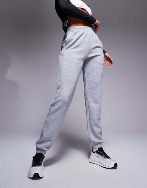 4505 Tall performance training trackies in grey marl 
