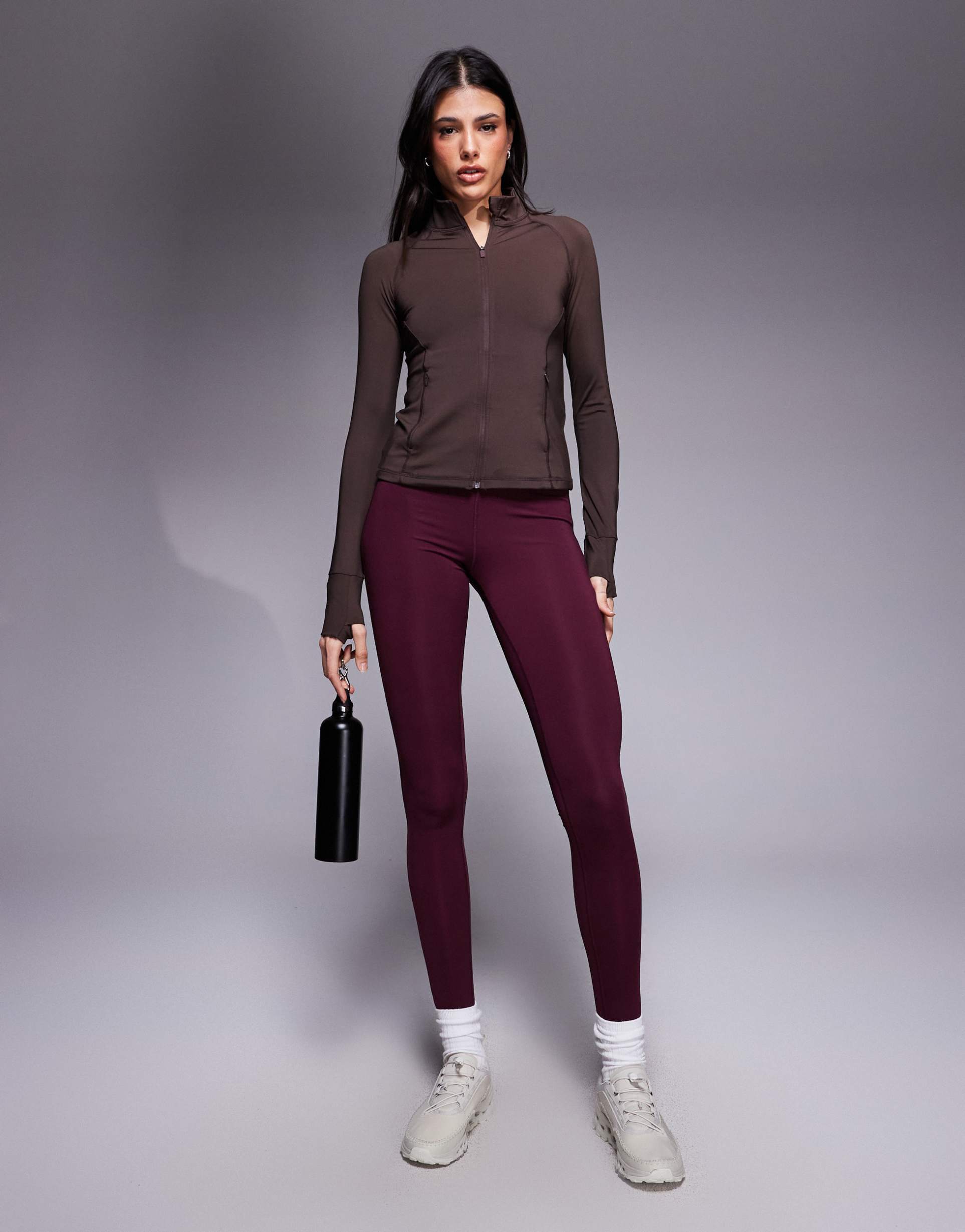 4505 tall sculpting active high waist gym leggings in mulberry