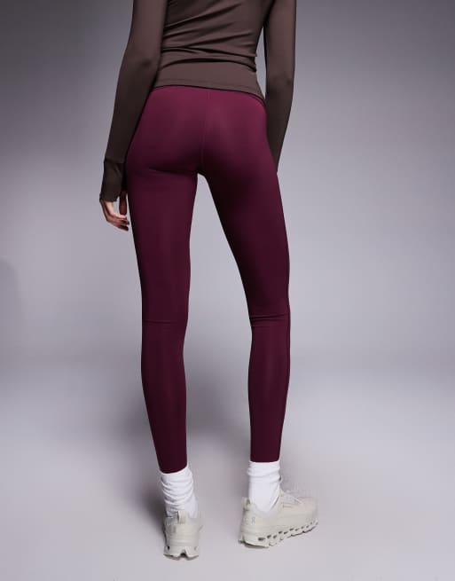 4505 Tall sculpting active high waist gym leggings in mulberry, 4 of 5