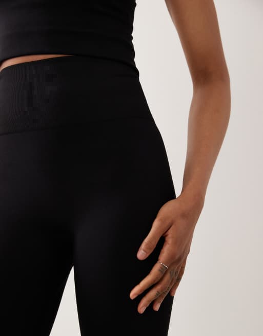 4505 Tall seamless high waist gym leggings in black, 4 of 5