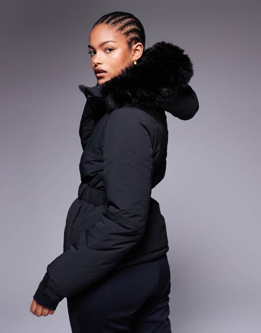 4505 Tall – Ski – Wasserabweisende, isolierte Skijacke in Schwarz , 4 von 4