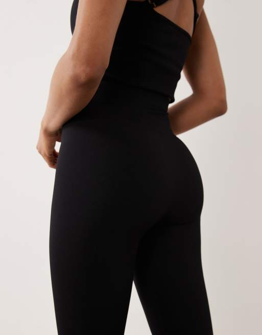 4505 Tall sømløse højtaljede træningsleggings i sort, 5 af 5