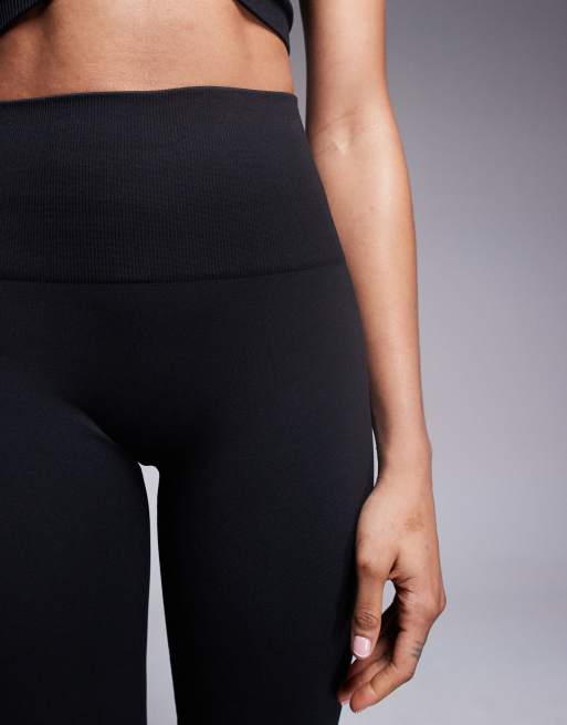 4505 Tall smooth seamless high waist gym leggings in black 