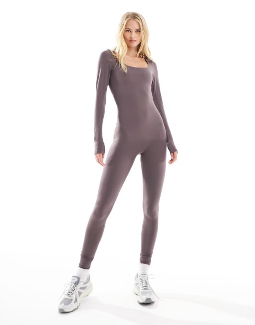 4505 Tall square neck soft touch all in one in rosy brown , 2 of 4