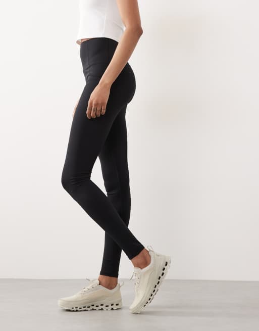 4505 Tall – Taillenformende Sport-Leggings in Schwarz mit hohem Bund, 3 von 5