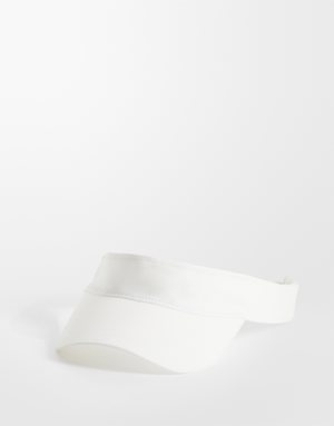 4505 tennis visor with adjustable back in white