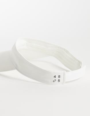 4505 Tennis Visor With Adjustable Back In White