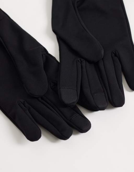 4505 thermal run gloves with touch screen finger and reflective logo detail in black, 2 of 3