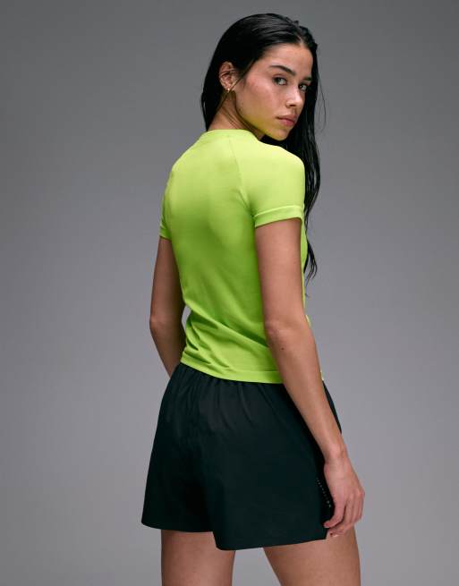 4505 - Top de course léger ultra-doux sans coutures de qualité supérieure à manches courtes - Citron vert, 4 de 4