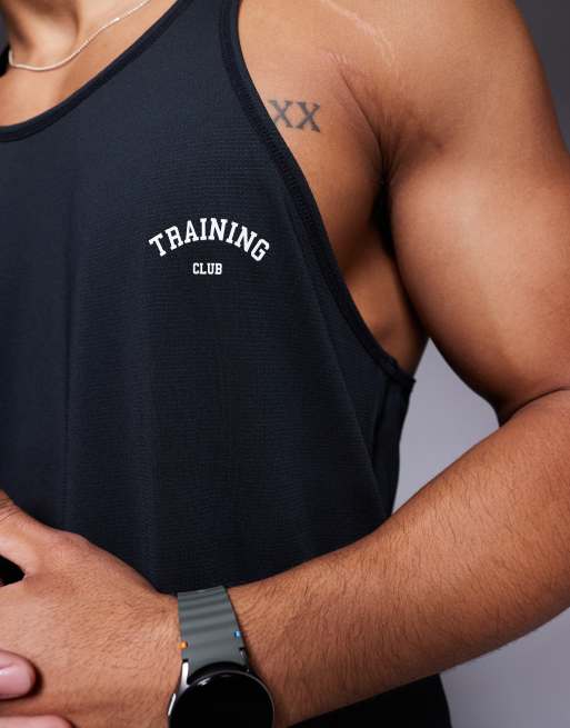 4505 – Training Club – Trägertop aus Netzstoff in Schwarz, 3 von 4