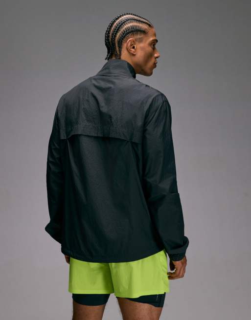 4505 ultra lightweight 1/4 zip running windbreaker jacket with