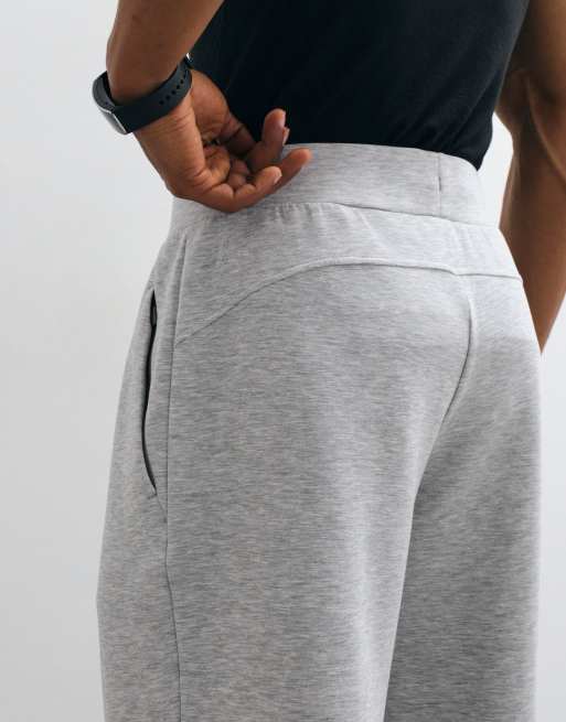 4505 ultra soft modal blend wide leg joggers with zip pockets in grey marl, 2 of 5