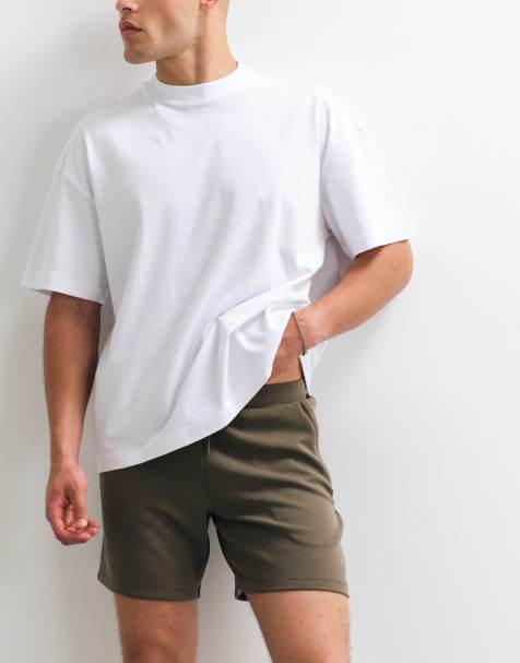 4505 ultraweiche Trainingsshorts aus Modal-Mix mit Reißverschlusstaschen in Oliv - view 1