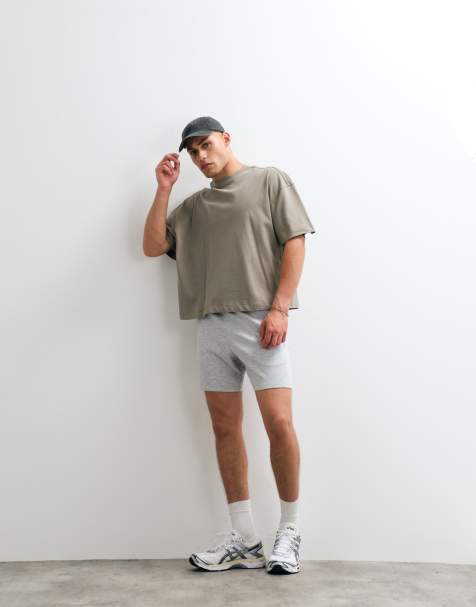 4505 ultrazachte trainingsshorts van modalmix met ritszakken in grijs gemêleerd - view 1