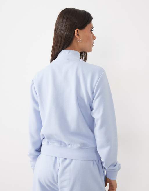 4505 veste de survêtement légère studio années 2000 avec poches zippées en bleu bébé, 4 de 4