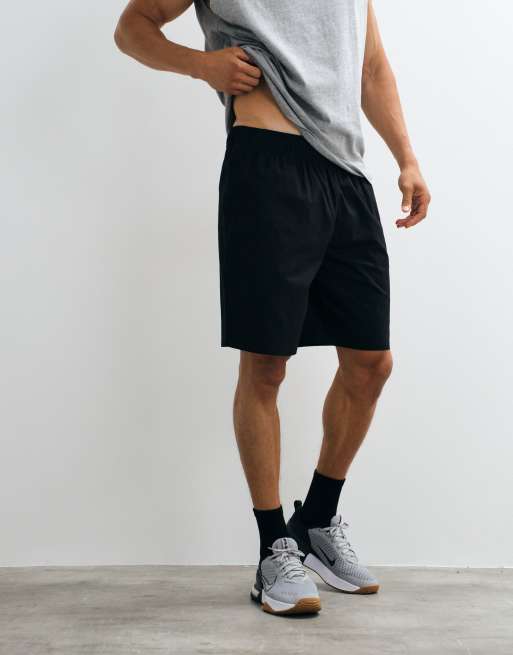 4505 vida ben bomullsripstop 10-tums lyftshorts med dragkedjefickor i svart, 2 av 5