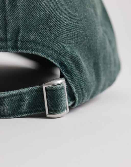 4505 washed cotton cap with tennis embroidery in court green, 3 of 3