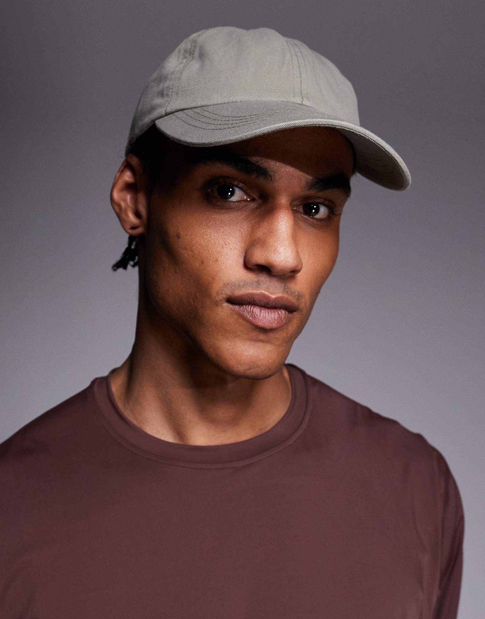 4505 тренировочная шапочка из выстиранного хлопка цвета песчаника