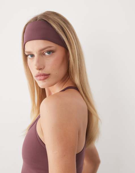 4505 – Weiches Yoga-Stirnband in Pflaume - view 1