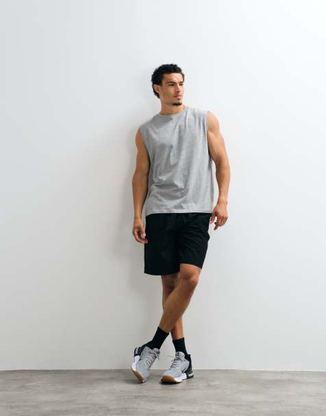 4505 wide leg katoenen ripstop shorts met ritszakken in zwart - view 1