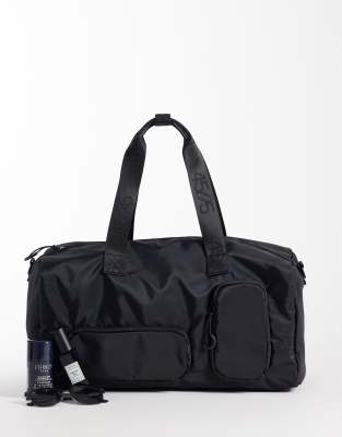 4505 Woven Gym Holdall With Utility Pockets In Black