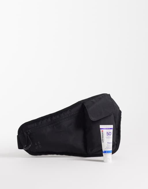 4505 woven running belt with phone holder and reflective detail in black, 4 of 4