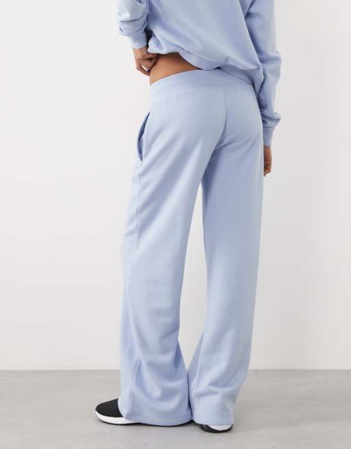 4505 Y2K joggers leggeri da studio a vita bassa in azzurro baby, 5 di 5