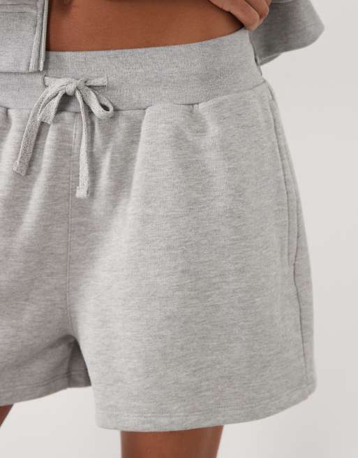 4505 Y2K lette studio low rise shorts i gråmeleret, 4 af 5