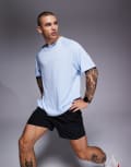 [ASOS] 4505 Yoga lightweight quick dry performance oversized t-shirt in sky blue L Sky Blue