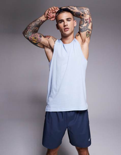 4505 Yoga lightweight quick dry performance racer back tank in sky blue - view 1