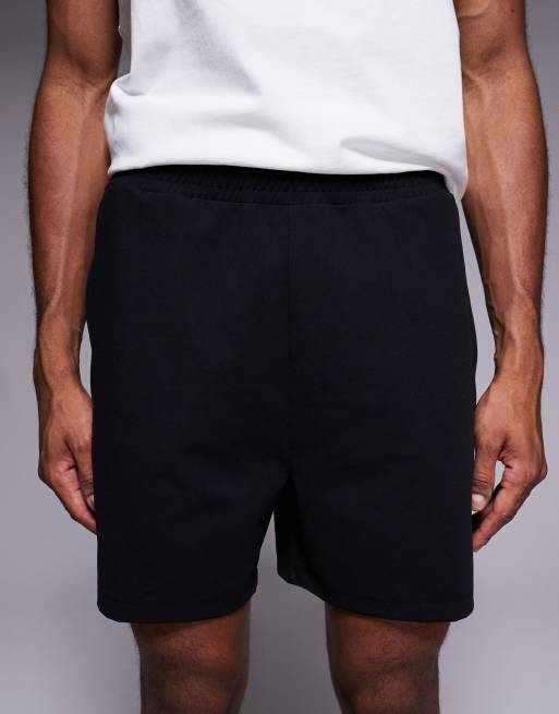 4505 - Yoga - Pantaloncini da allenamento morbidi da 13 cm neri con tasche con zip, 4 di 5