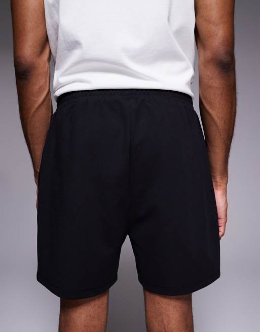 4505 - Yoga - Pantaloncini da allenamento morbidi da 13 cm neri con tasche con zip, 5 di 5