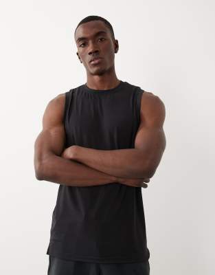 4505 Yoga Performance Jersey Drop Armhole Quick Dry Training Tank In Multi