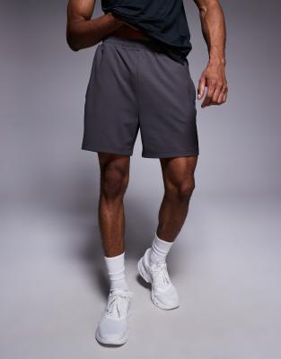 4505 Yoga Soft Touch 5-inch Training Shorts With Zip Pockets In Gray