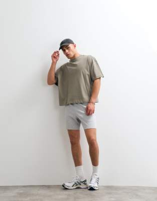 4505 Yoga Ultra Soft Modal Blend Training Shorts With Zip Pockets In Grey