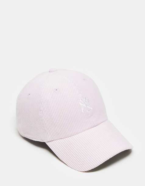 47 Brand – Baseballkappe aus Cord in Rosa mit „NY Yankees“-Logo und „Clean Up“-Schriftzug - view 1