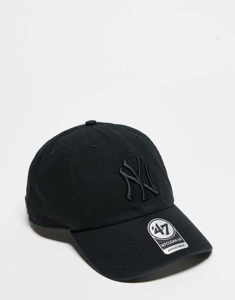 47 Brand – Baseballkappe in Schwarz mit farblich abgestimmtem „NY Yankees“-Logo und „Clean Up“-Motiv - view 1