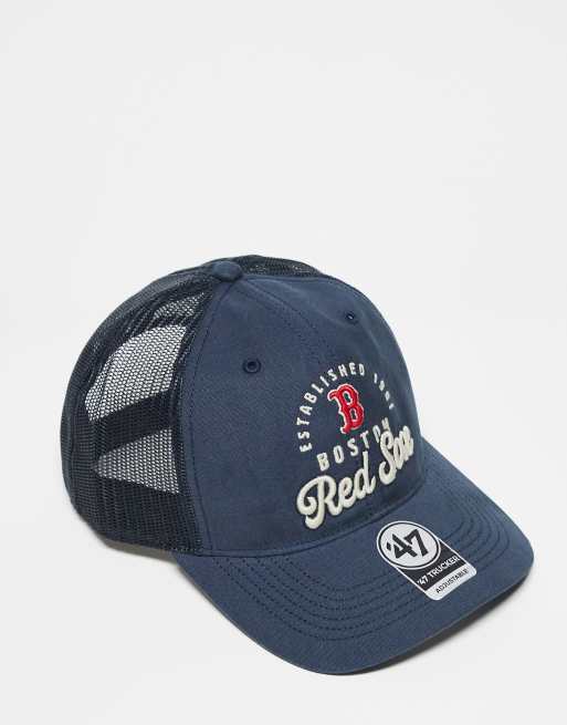 47 Brand - Boston Red Sox - Cappellino blu navy con rete sul retro con scritta 