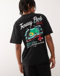 [47 Brand] 47 Brand Boston Red Sox vintage graphic print t-shirt in black XL BLACK