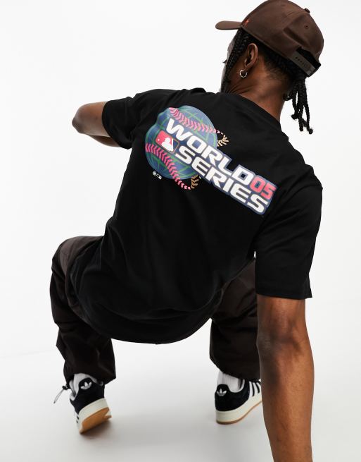47 Brand - Chicago White Sox - Sort T-shirt med bryst- og rygprint